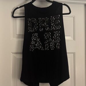 FP Movement by Free People Black Muscle Tee with Dream Design